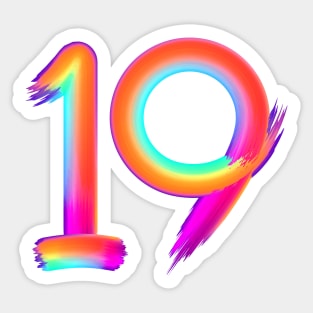 Brushed 19 Sticker